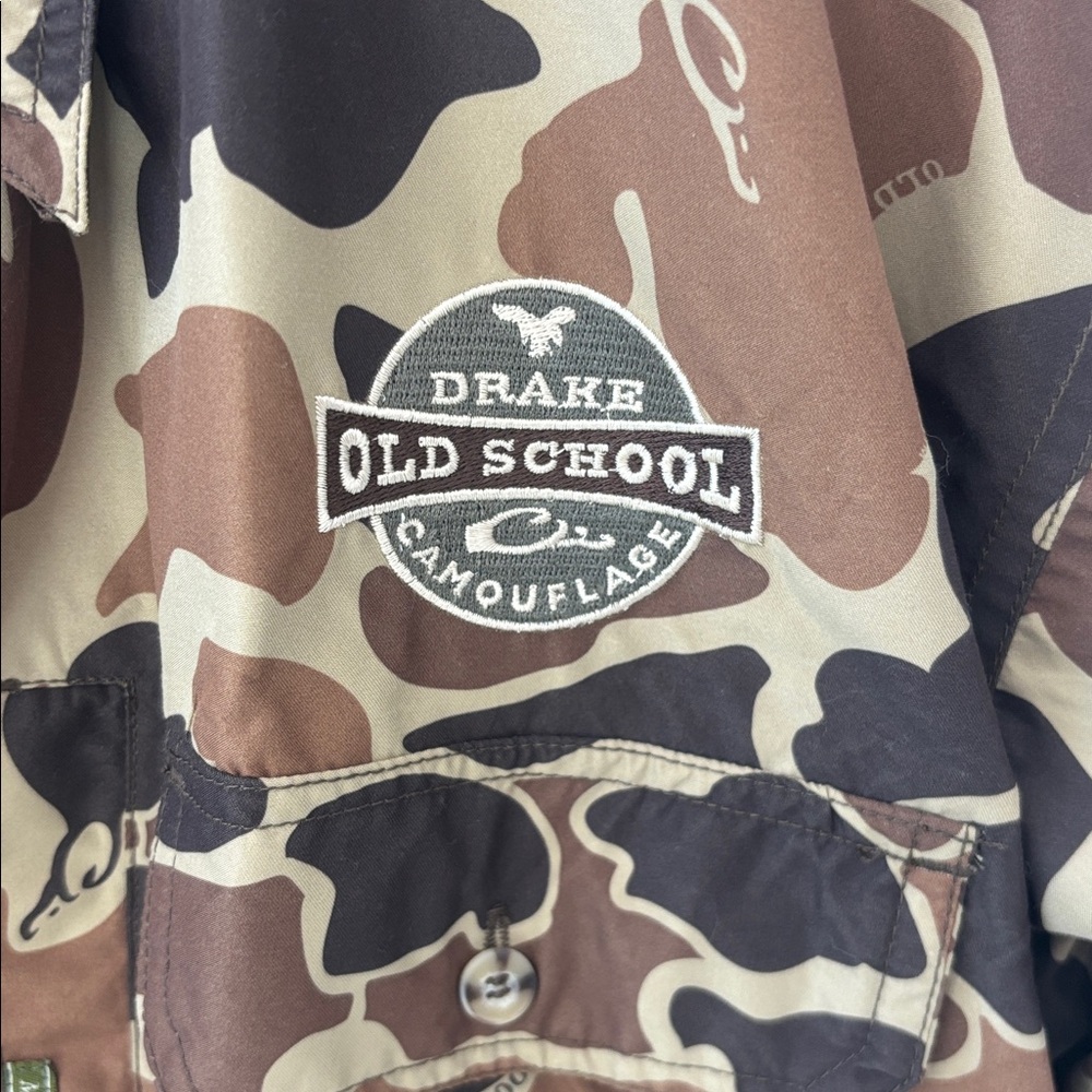 Drake Old School Camouflage Shirt Jacket - Picture 3 of 6
